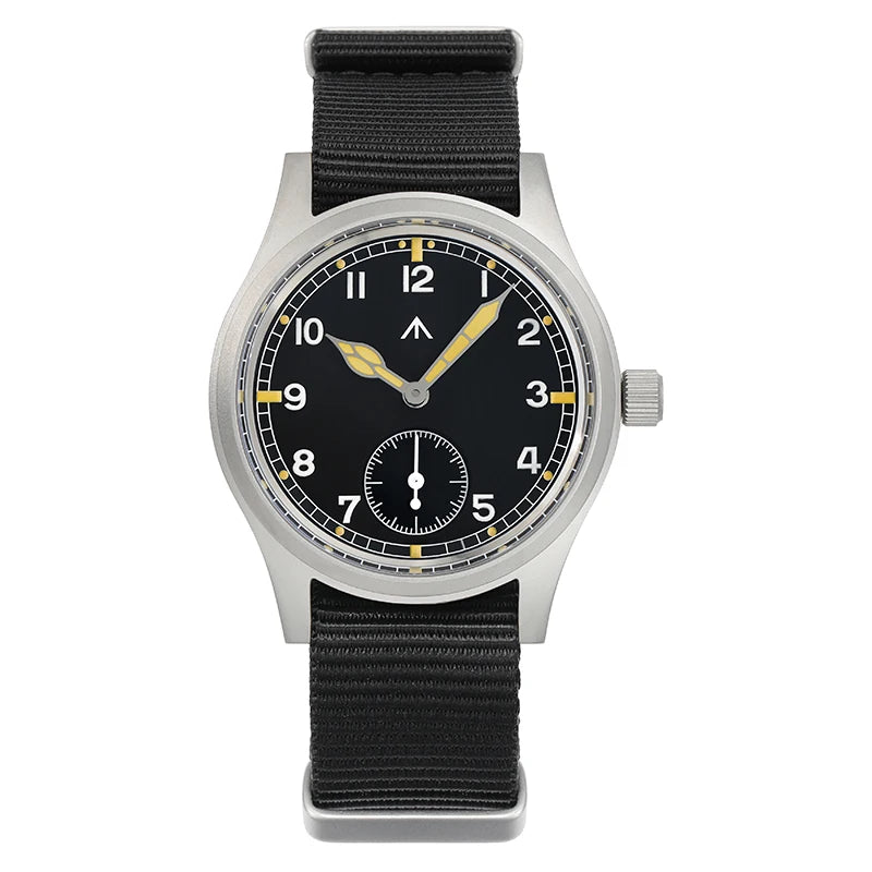 Militado V2 Version Military D12 Watch 36mm AR Sapphire Quartz Movement Watches Waterproof Sub-second Stainless Steel Wristwatch