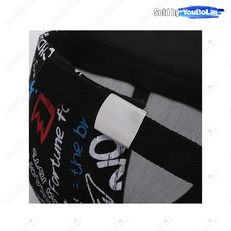 Cappellino da baseball graffiti per uomo e donna – Cappello regolabile in cotone stile street snapback