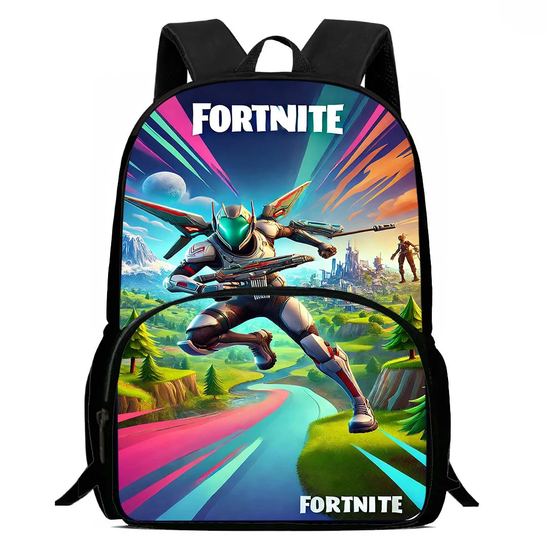 Hot Game Design Child Backpacks F-FortniteS Lunch Bag Pencil Case Pupil Large Capacity School Bags For Boy Girl Best Gift