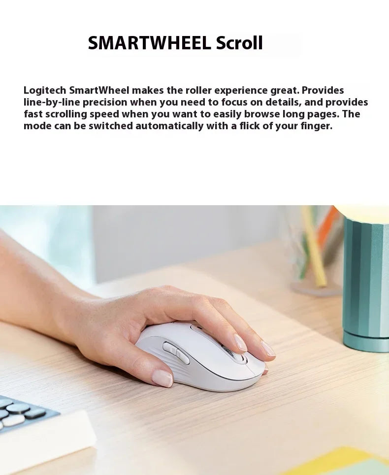 Logitech M750 Wireless Mouse 2.4GHz USB Receiver, 2000 DPI Portable Wireless Mouse for PC, Laptop, Office & Home Use