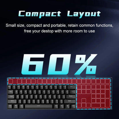 RGB White Mechanical Keyboard 60% Gaming Keyboard White Clavier Gamer Blanco Key Board Black PC Keyboards