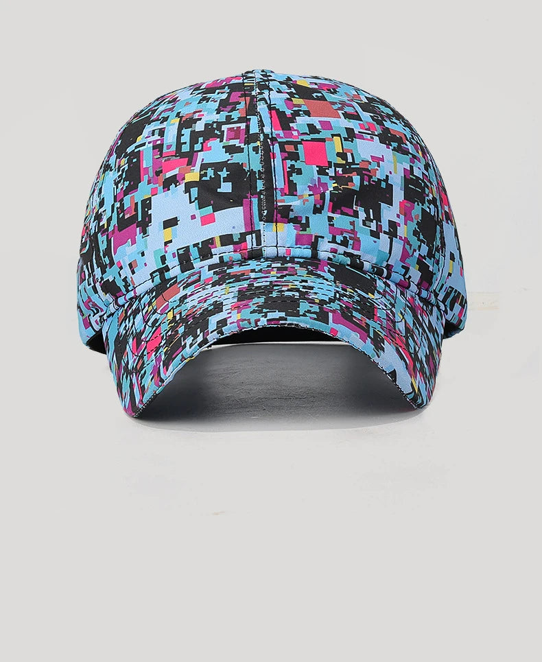 Sommar-graffiti-lysande basebollkeps, unisex, utomhus-solskyddskeps, modekeps, sportkeps, avslappnad keps med duckbill-form