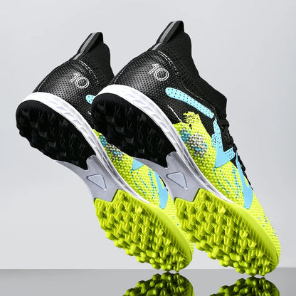 Scarpe da calcio professionali TF Broken Nail per adolescenti, resistenti, modello HighTops, scarpe da allenamento per adulti da esterno antiscivolo