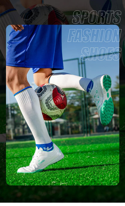 Double Star Men's Genuine TF Turf Soccer Shoes, for Primary School Students, Teenagers, Adults & Kids, Professional Training and