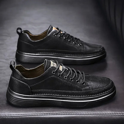 Classic Men's Sneakers Platform Slip on Casual Shoes for Men Leather Sneakers New Comfort Flat Shoes Spring Men's Loafers Shoes