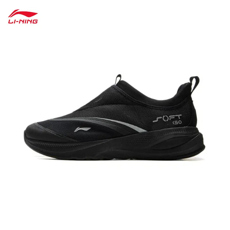 LI-NING SOFT GO 2 vyriški vaikščiojimo batai, įsispiriami, minkštu storu kulnu, patogūs, patvarūs sportiniai laisvalaikio batai AGLV005