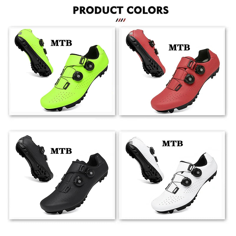 New Cycling Shoes Men's Self-locking Racing Road Cycling Sports Shoes Lockless Training Shoes Women's SPD Cleats Cycling Shoes