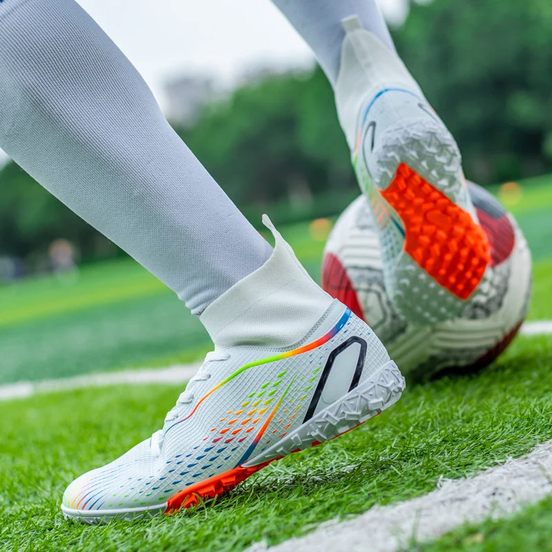 Men Football Boots Professional Turf Futsal Match Grass Unisex Outdoor Training Soccer Shoes Soccer Cleats Non-slip Breathable