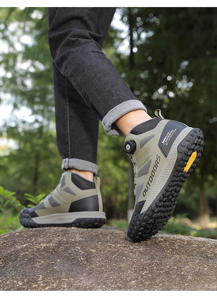CAMSSOO Hiking Shoes Men Snow boots Outdoor Sports Climbing Shoes women Trekking Sneakers ankle boots hunting shoes travel boots