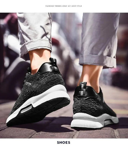 Men Increase Insole 6CM Sports Casual Height Shoes 48 Men Sneakers Elevator Shoes Hidden Heels Breathable Heightening Shoes