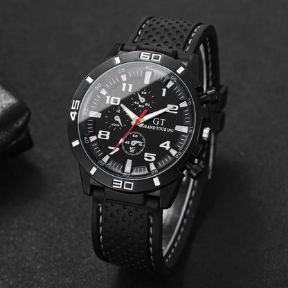 Men Sports Watches Casual Silicone Band Men's Quartz Watch Clock Reloj Hombre（Without Box）