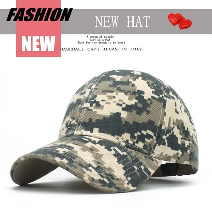 Men's Camouflage Baseball Caps Tactical Sunscreen Hat Adjustable Military Army Camo Airsoft Hunting Camping Hiking Fishing Caps