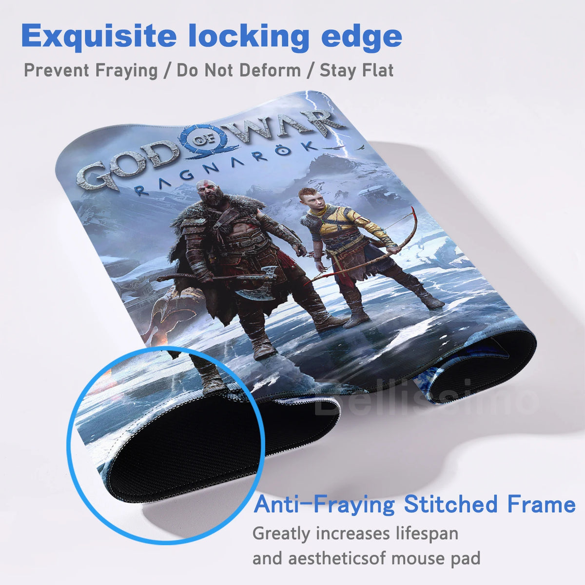 Xxl Mouse Pad God of War Desk Mat Gaming Accessories Keyboard Computer Mousepad Gamer Large Pc Cabinet Office Table Carpet Rug