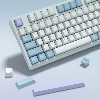 KBDiy GMK Illusion Tastenkappen Cherry-Profil Double-Shot PBT ISO-Tastenkappen für Gamer Mechanisches Tastatur-Kit Gaming Point Retro-Tastenkappe