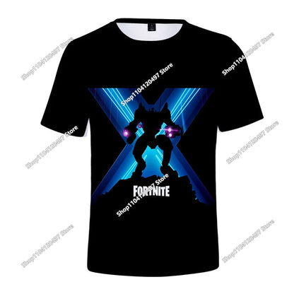 Fortnite T-Shirt Men Shoot Game Battle Hero T-shirt Victory Royale Clothing Young Children T-shirts for Boys Girls Ages 2-14