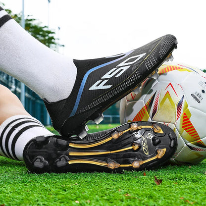 Men Soccer Cleats Professional Football Boots Society Turf Breathable Mesh Youth Soccer Shoes Anti Skid Male Sneakers Chuteira