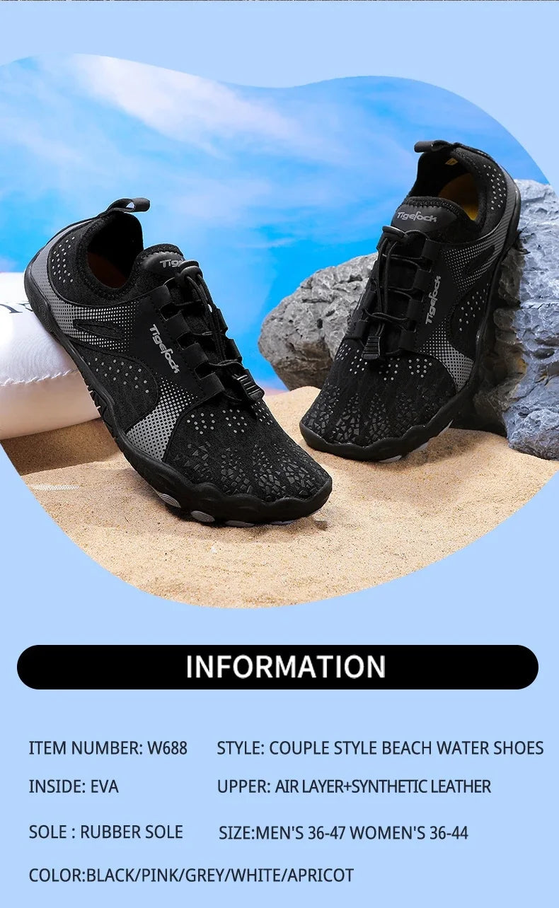 Aqua Shoes Water Shoes Upstream Wading Barefoot Beach Shoes Adults Gym Outdoor Training Footwear Unisex Quick-Drying Breathable