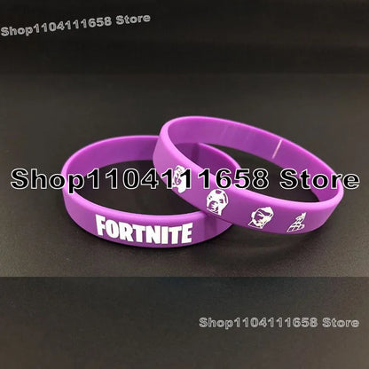 Luminous Silicone Bracelet Fortnited Theme Party Decoration Birthday Bracelet Rubber Trend Toys for AdultsTeen Birthday Toy Gift