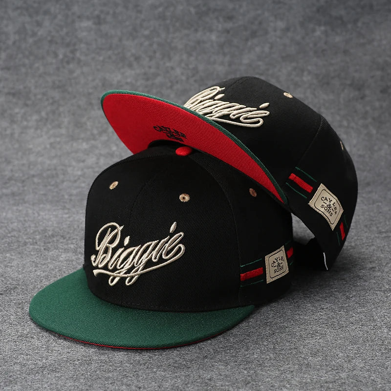 Men's Letter Embroidery Tide All-match Flat Brim Baseball Cap Ladies Summer Hip-hop Hat Outdoor Shade Adjustable Peaked Cap