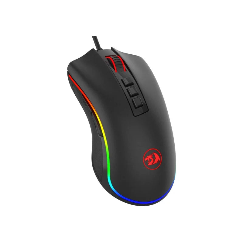 Rato Gaming para PC Redragon M711 com Fio, 7 Botões Programáveis, RGB Personalizável, 10,000 DPI, Ergonómico