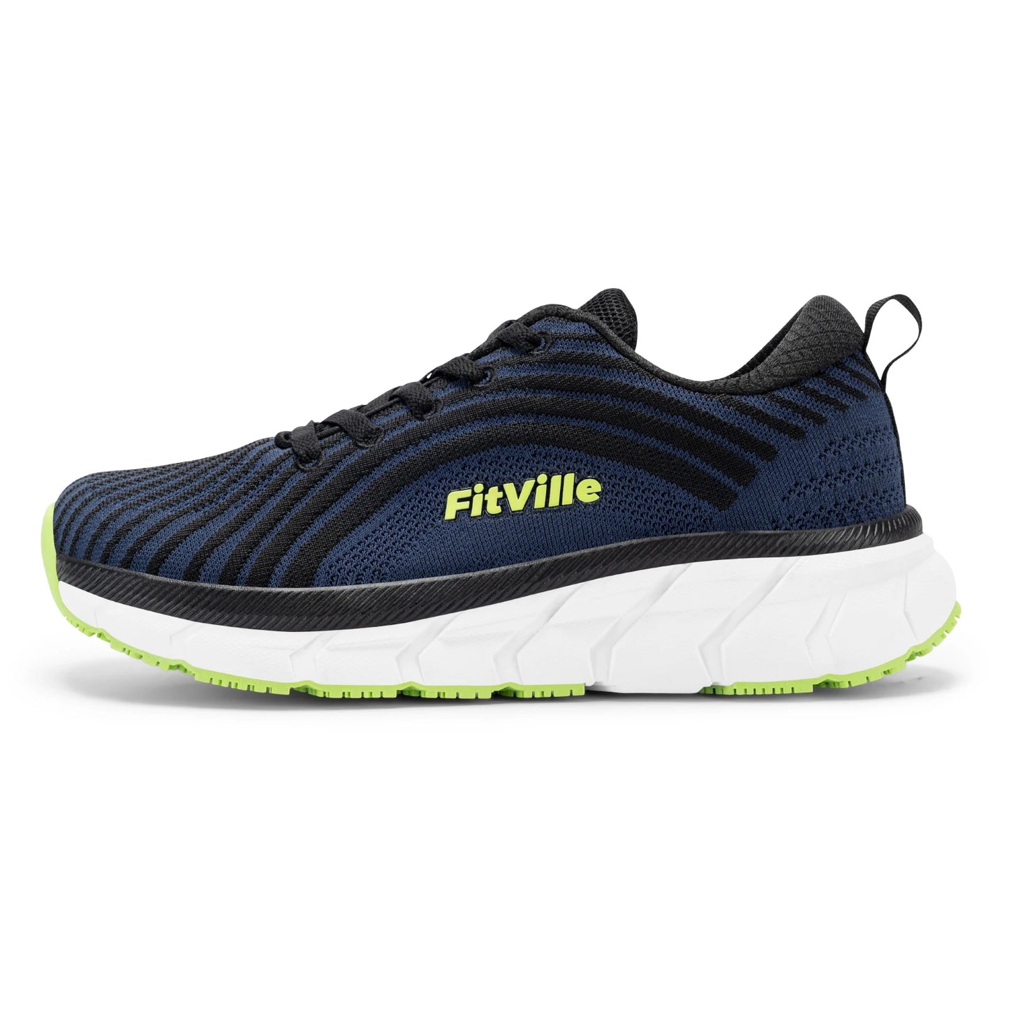 FitVille Wide Toe Box Shoes for Men Cushioned Well Extra Wide Width Shoes Non Slip Wide Lightweight Breathable Running Shoes