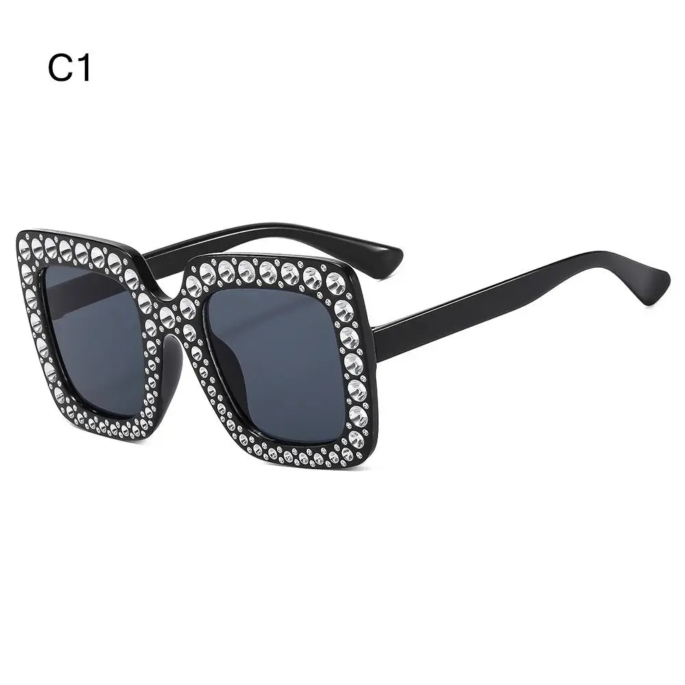 Kids Fashion Sunglasses Square Glitter Children Sun Glasses Boy Girl Stylish Diamond Goggles Baby Shades Party Eyewear UV400