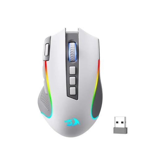 Rato Gaming Redragon M612 PRO RGB BT 2.4G, ótico sem fios 8000 DPI, 9 botões programáveis, 7 modos retroiluminados, B