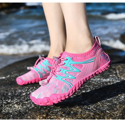 Buty do pływania dla dzieci, szybkoschnące buty plażowe, buty wodne dla chłopców i dziewczynek, buty sportowe do chodzenia boso, trampki do brodzenia, sandały dla dzieci do nurkowania, wędkowania i surfowania