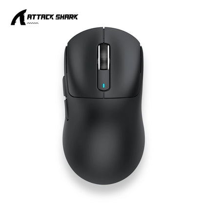 ATTACK SHARK X3 Rato de três modos 1K Hz, X3Pro Rato sem fios Bluetooth 4K Hz leve, PAW3395, velocidade de movimento 650IPS