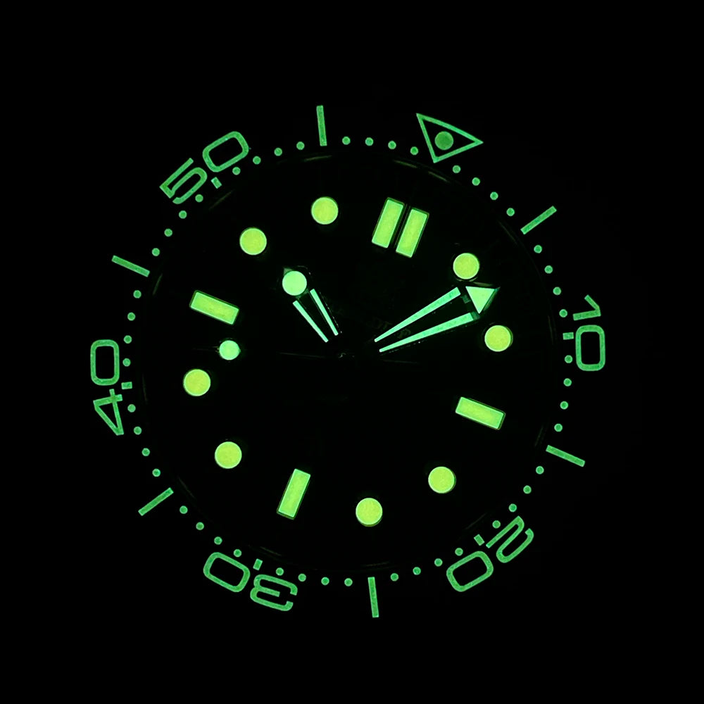 STEELDIVE SD1957 New Arrival 42MM Vintage Bezel 300M Waterproof NH35 Green Luminou Sapphire Glass Automatic  Dive Watch Montre
