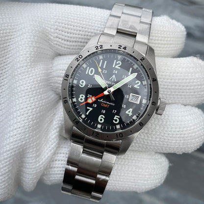 Relógio de pulso mecânico STEELFLIER Official SF792 GMT, movimento NH34, luminescência Super BGW9 C3, resistente à água até 200M, relógio de mergulho de luxo para homem