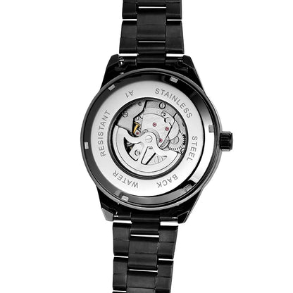 SKROX Luxury Sapphire Stainless Steel Automatic Movement Mechanical Clockwork Man Watch Military Waterproof Men's Wrist Watches
