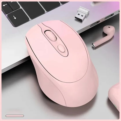 Rato sem fios compatível com Bluetooth 2.4G recarregável, rato de computador USB silencioso para gaming, para PC, portátil, MacBook e tablet