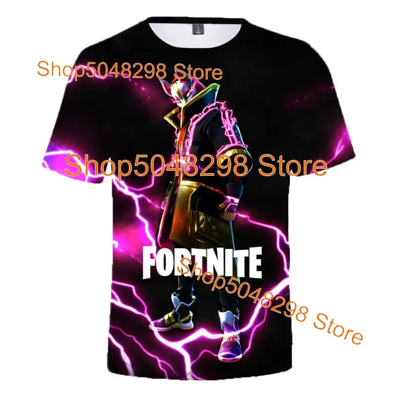 Μπλουζάκι Bushranger Fortnite για παιδιά, 3D εκτύπωση Banana Peely, T-shirt για άνδρες και γυναίκες, Tee Battle Royale Game, καλοκαιρινά τοπ, δώρα γενεθλίων