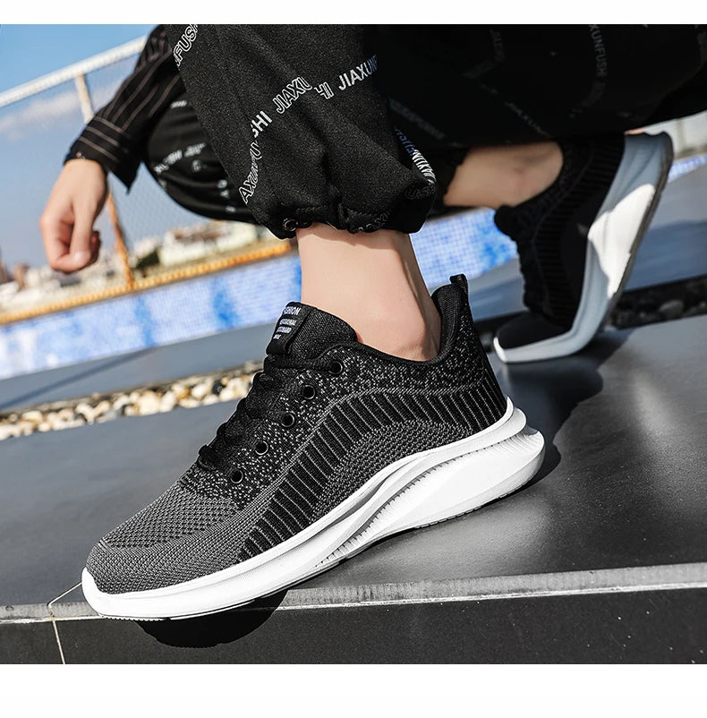 Leather Men Shoes Sneakers Trend Casual Shoe Italian Breathable Leisure Male Sneakers Non-slip Footwear Men Vulcanized Shoes