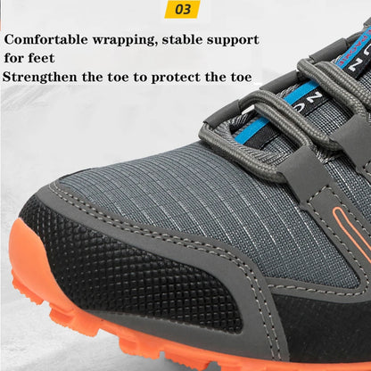 Men's Waterproof Hiking Shoes Outdoor Breathable Travel Walking Shoes Tactical Training Shoes Comfortable Lockless Cycling Shoes