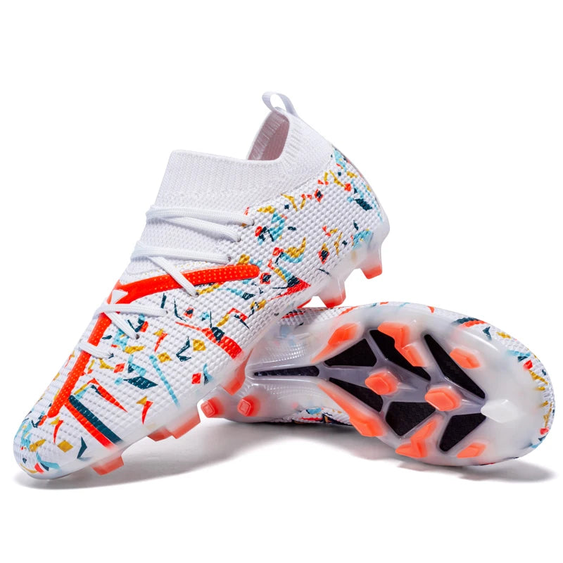 Professional Football Boots Men Breathable Mesh Soccer Cleats Anti Skid Fast Sneakers Fashion Artificial Grass Male Soccer Shoes