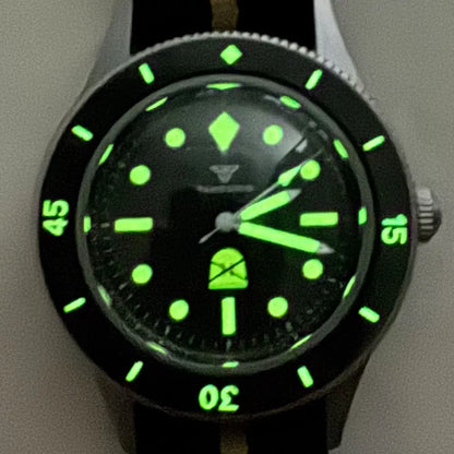 Super luminous Tandorio 50-Fathoms 40mm Sapphire Glass 200m Waterproof Ghost Pattern Miyota 8215 Automatic Movement Men Watch