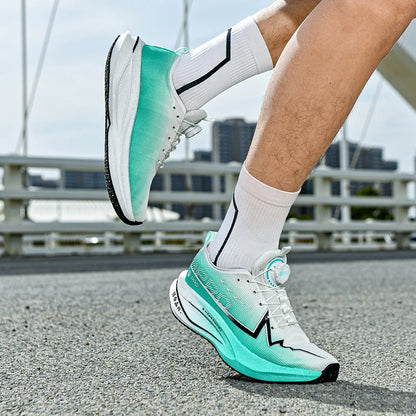 Męskie buty do biegania na co dzień, maratonowe, sportowe, z wkładką z włókna węglowego, oddychające, lekkie, damskie, wygodne, sportowe, antypoślizgowe trampki