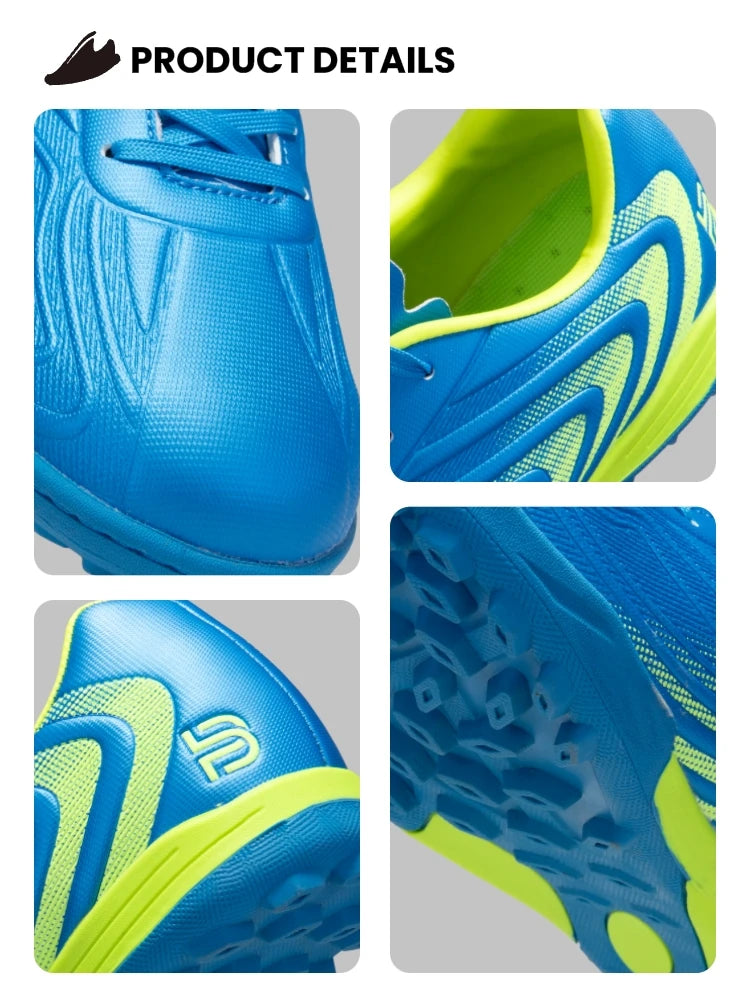 Baasploa Men Professional Soccer Shoes Outdoor Anti-Slip Training Sport Shoes Male Light Leather Football Boots Chuteira Campo