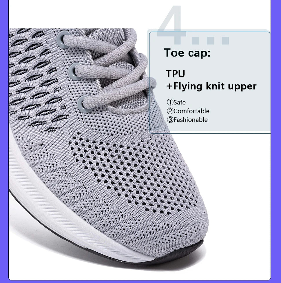 Ténis de corrida para homem Baasploa – Ténis casuais de malha, leves e de design, para corrida, respiráveis, com atacadores, para caminhada desportiva