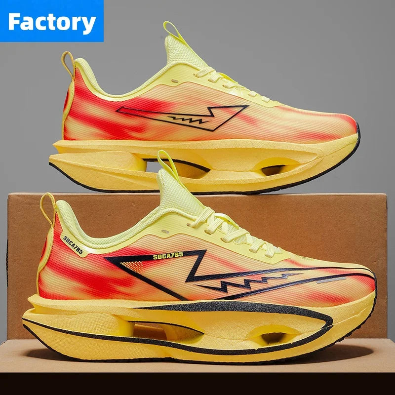 Running Shoes Marathon Speciality Men Sports Carbon Board Breathable Ultralight Womens Comfy Athletic Cushion Stability Sneakers