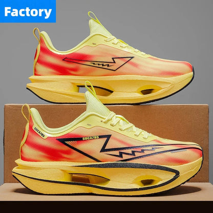 Running Shoes Marathon Speciality Men Sports Carbon Board Breathable Ultralight Womens Comfy Athletic Cushion Stability Sneakers