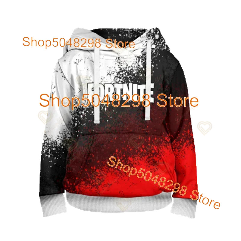 Men’s and Women’s Hoodie with 3D Battle Royale Fortnite Victory Print, Hooded Streetwear Sweatshirts for Boys and Girls