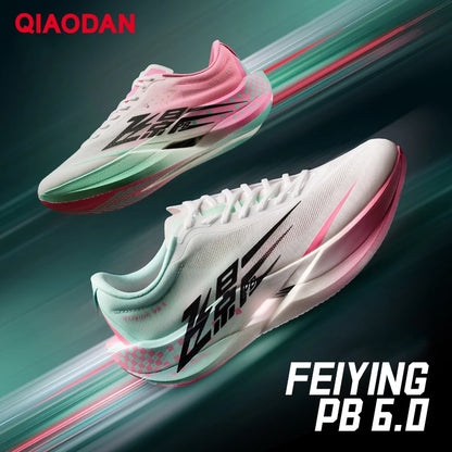 QIAODAN Feiying PB6.0 Men's Marathon Racing Running Shoes Full Palm Carbon Plate Sneakers Lightweight Sports Shoes QDB023261299