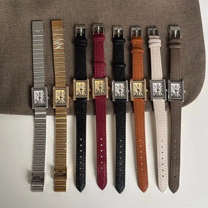 Hot Sale Women Watch Fashion Leather Strap Quartz Wristwatches Luxury Roman Dial Girl Ladies Gift Watch Relojes Para Mujer