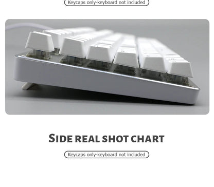 104 Teclas Keycaps Retroiluminadas Coreano Francês Russo Espanhol Alemão para Teclado Mecânico com Switch MX, Perfil OEM, Teclas ABS DIY