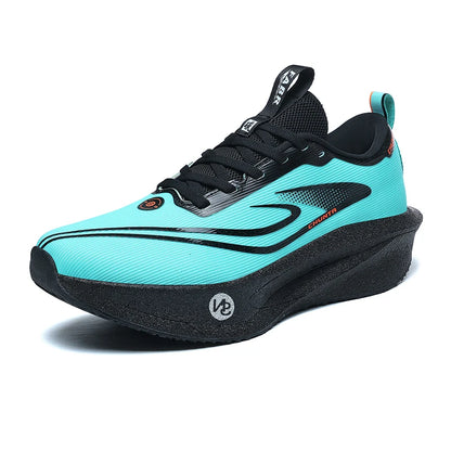 Carbon board men's and women's anti slip running shoes, professional marathon sports breathable mesh CHUNTA sports shoes