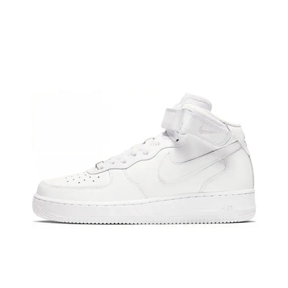 Nike Air Force 1 Mid Unisex Sneakers - Ankle Support, Classic Cushioned Comfort & Durable for All-Day Wear DQ7666-001