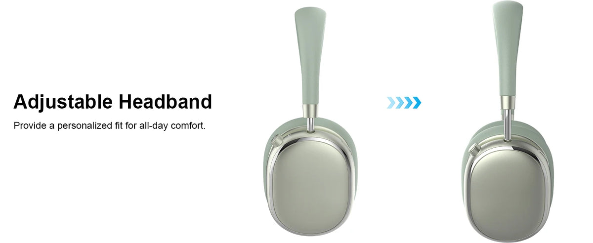 NC95 Hybrid Active Noise Cancelling Headphones Wireless Bluetooth 6.0 Over Ear Headphones with 65H Playtime, Hi-Res Audio, Knob Control